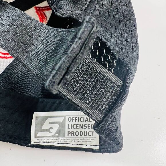 Wrench S Logo 2010 Flames Mens Snap-On Tools Cap Black Red Mesh 90th Year OS - Picture 8 of 12